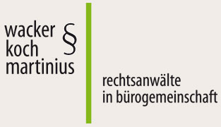 Wacker-Koch-Martinius Rechtsanwälte in Buuml;rogemeinschaft